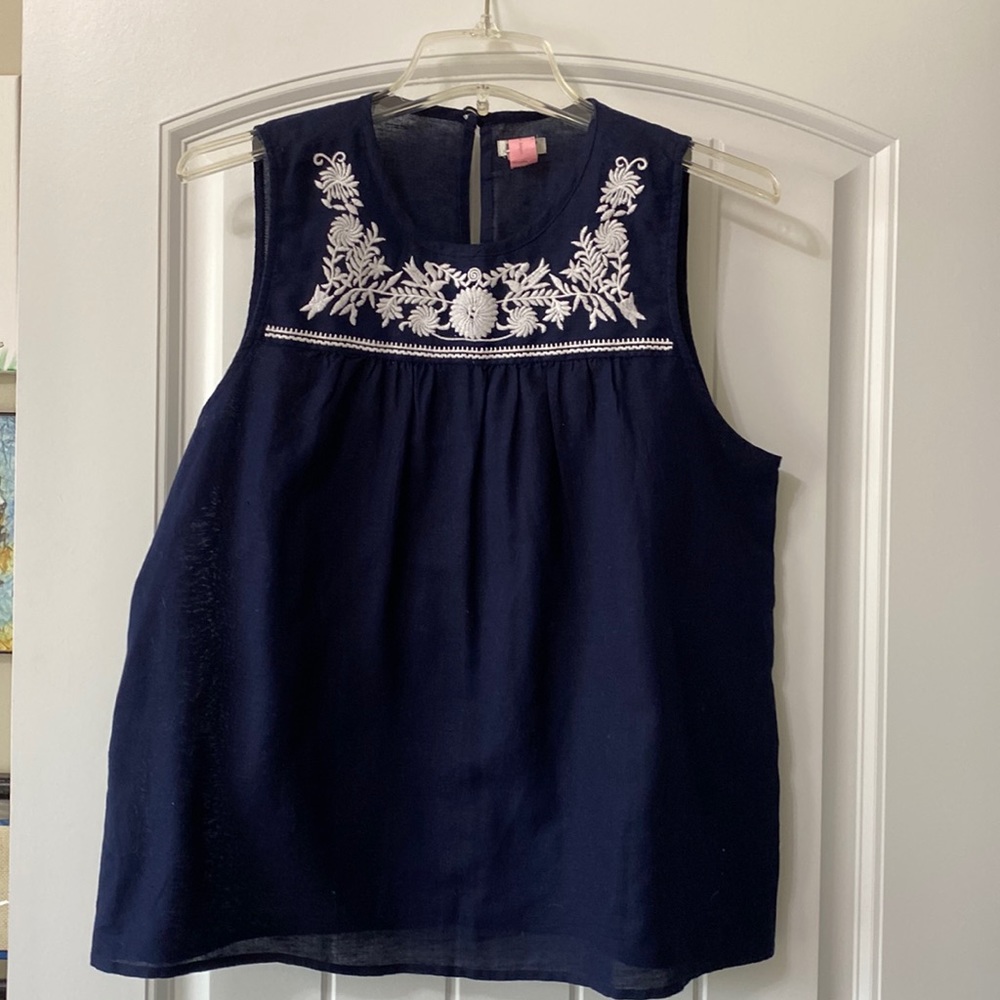 JCrew linen blend tank size 10